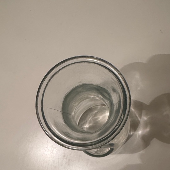 Minimalist Clear Glass Vase Full Litre - Picture 3 of 5